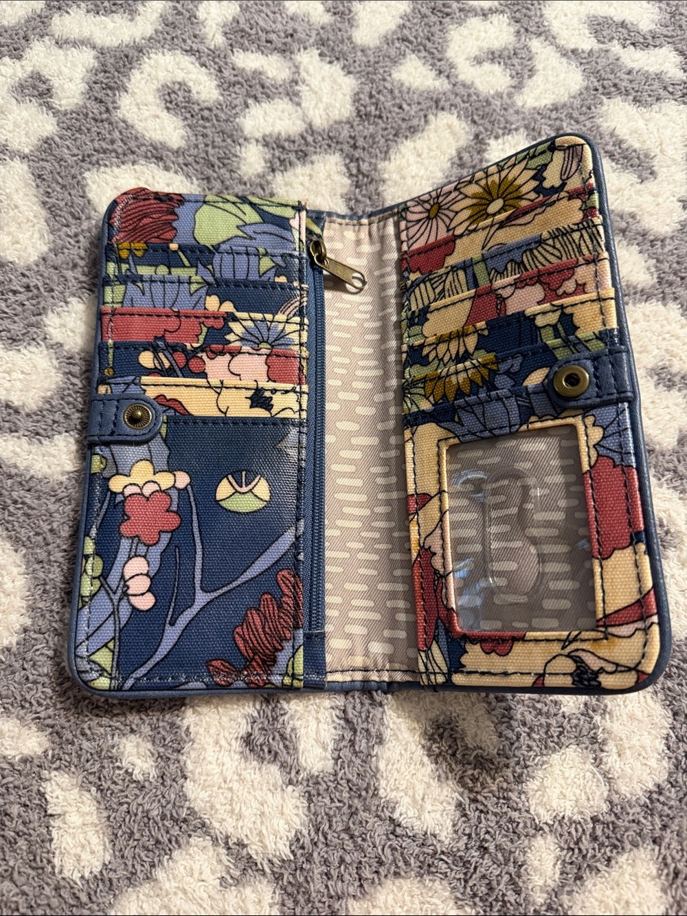Floral Navy Multi Phone Wallet Case - SAKROOTS